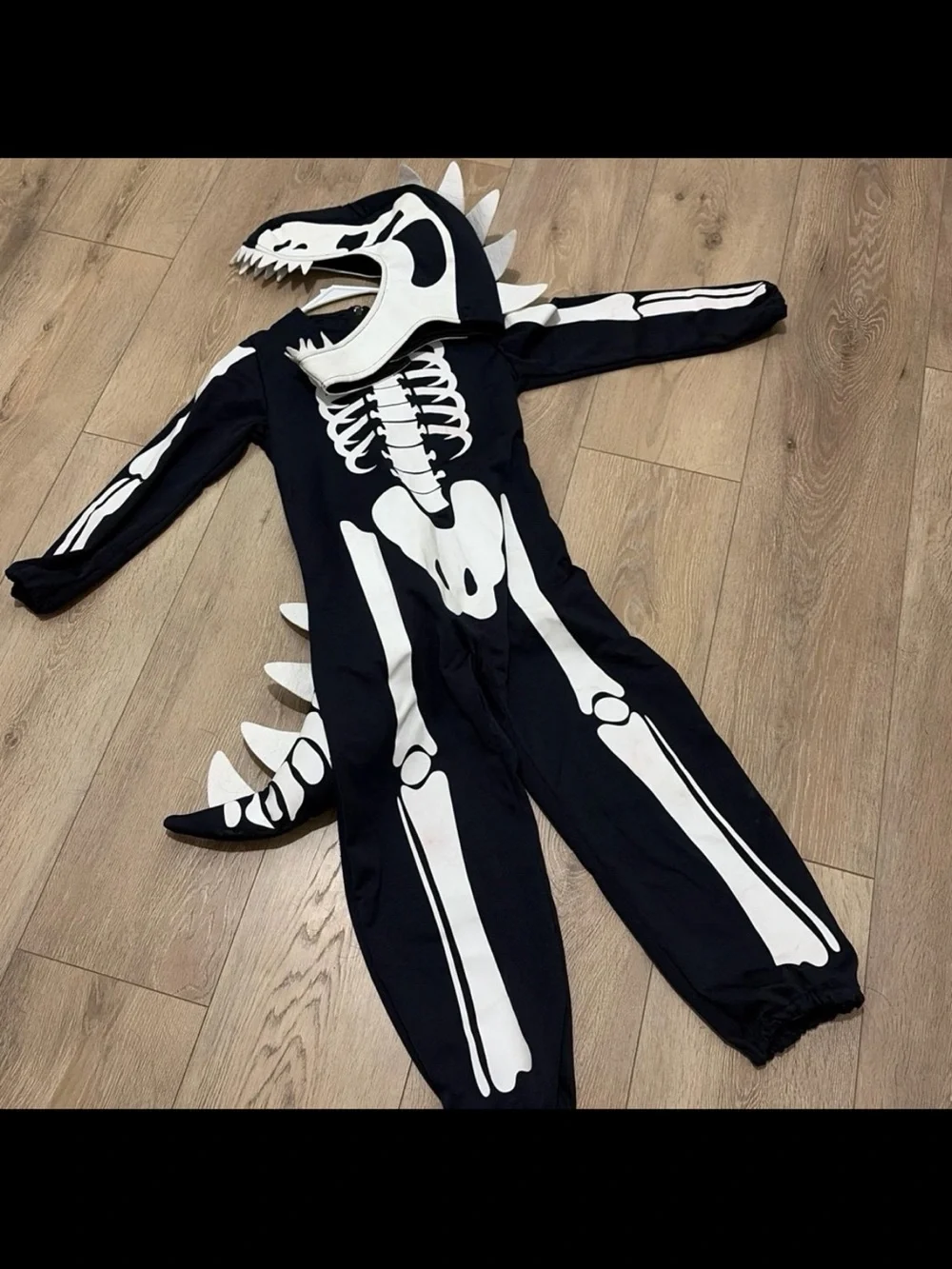Glow-in-the-Dark Dino Skeleton Halloween Costume